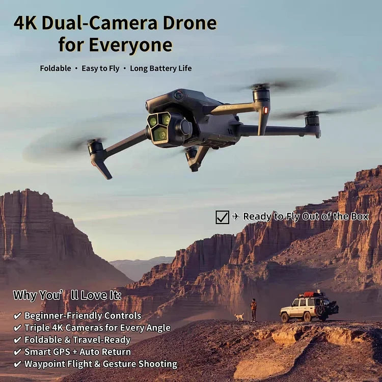 ✨Today's offer🛩️ Drone with 4K camera for adults