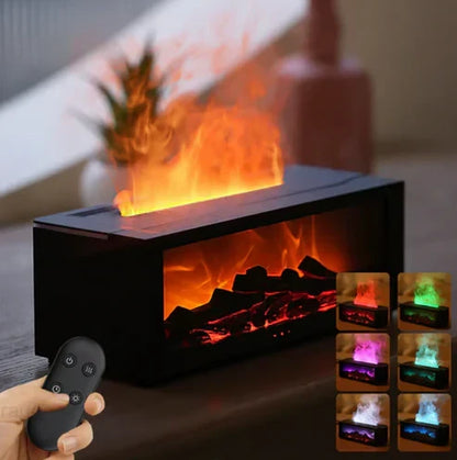 🔥 Fireplace Flame Diffuser Humidifier with Remote ✨