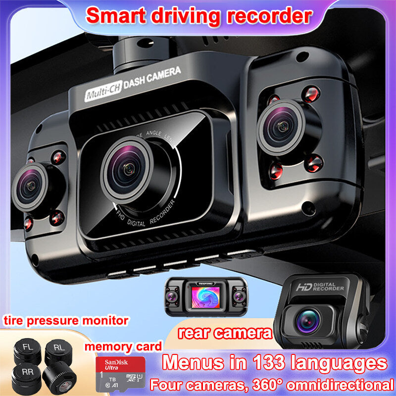 🚗[360° no-blind-angle camera🔄] ✨New smart driving recorder📹