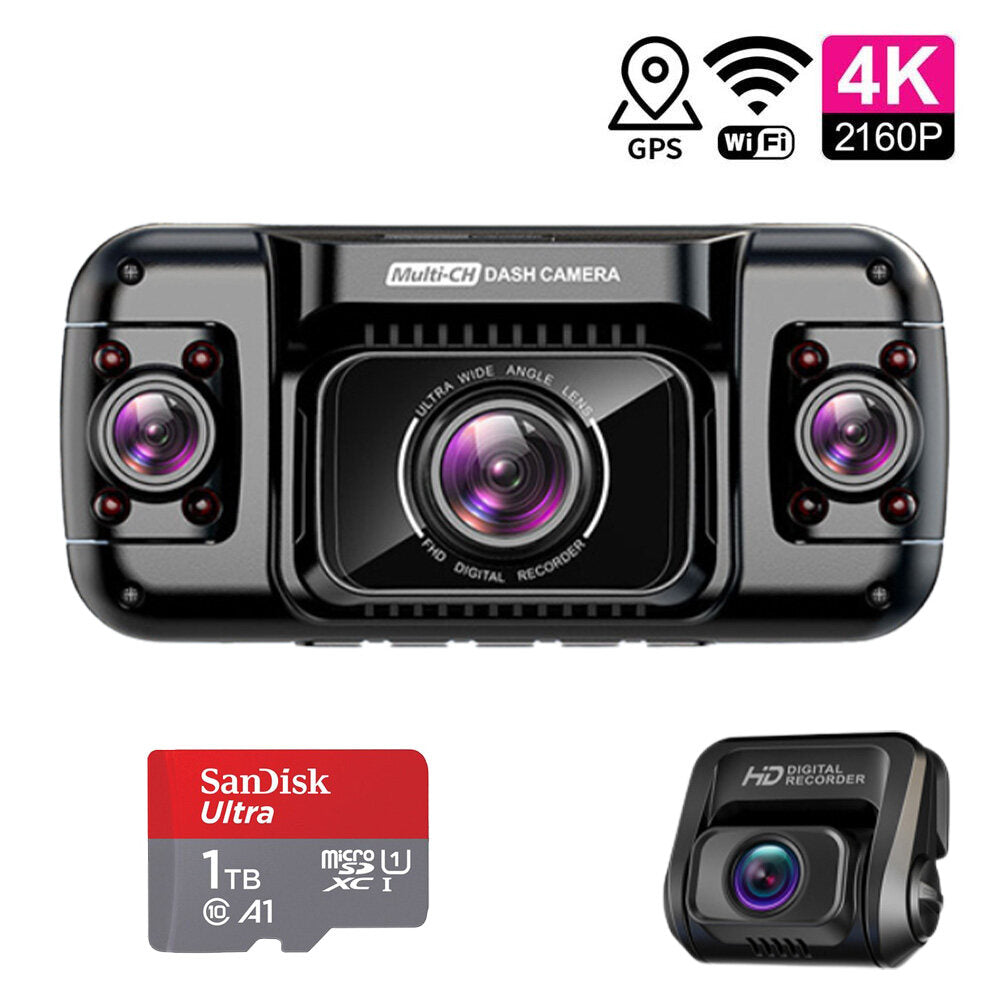 🚗[360° no-blind-angle camera🔄] ✨New smart driving recorder📹