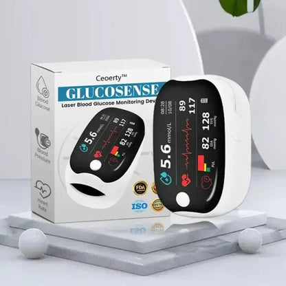 🩸Laser blood glucose meter, ✅ can measure blood glucose, blood oxygen saturation, and blood pressure, 👍🏻 with an accuracy rate of up to 99.9%.