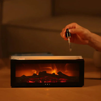 🔥 Fireplace Flame Diffuser Humidifier with Remote ✨