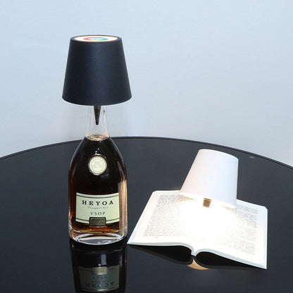 ✨LED new wine bottle table lamp bar restaurant decoration atmosphere wine bottle