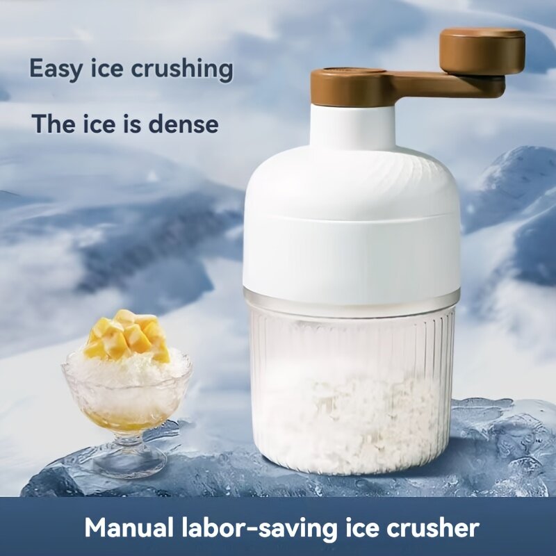 🧊Ice shaver, ice cream machine, manual portable ice crusher and ice shaver, with ice cube mold