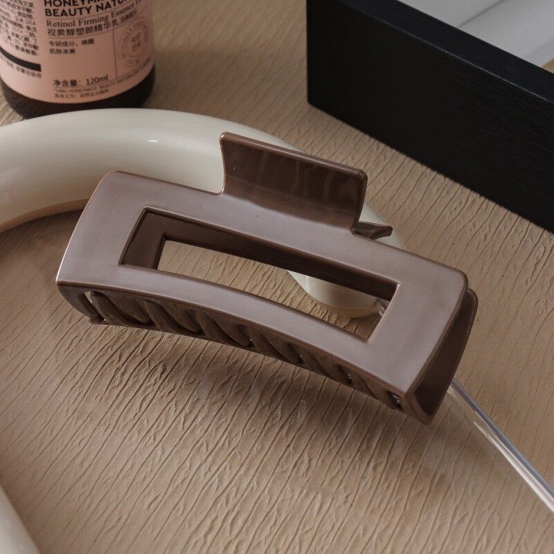 👧10.5CM Large Soft Silicone Hair Claw Rectangle Claw Clips Durable Anti-collision Hair Clips for Women Girls Hair Accessories