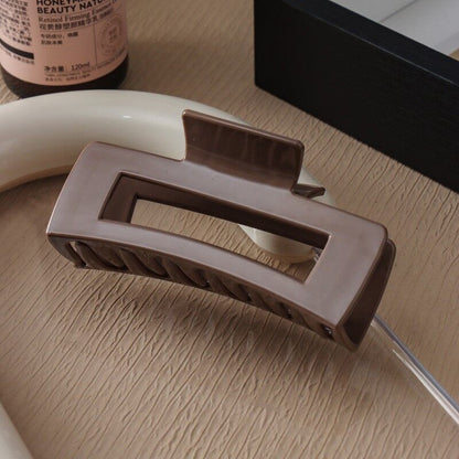 👧10.5CM Large Soft Silicone Hair Claw Rectangle Claw Clips Durable Anti-collision Hair Clips for Women Girls Hair Accessories