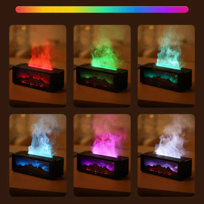 🔥 Fireplace Flame Diffuser Humidifier with Remote ✨