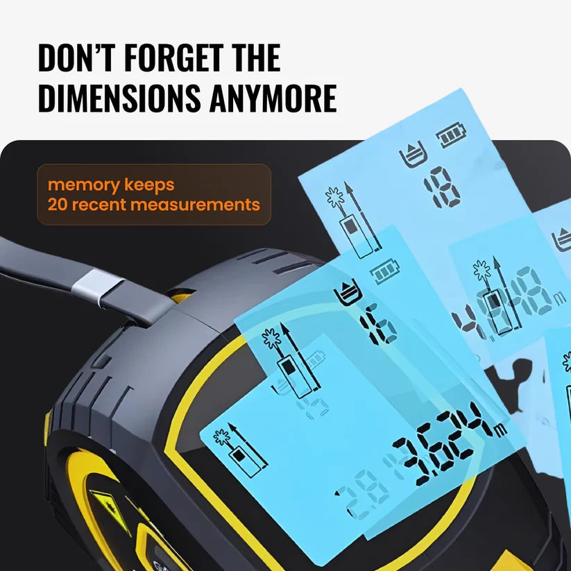 🛠️3 in 1 Laser Tape Measure 📏