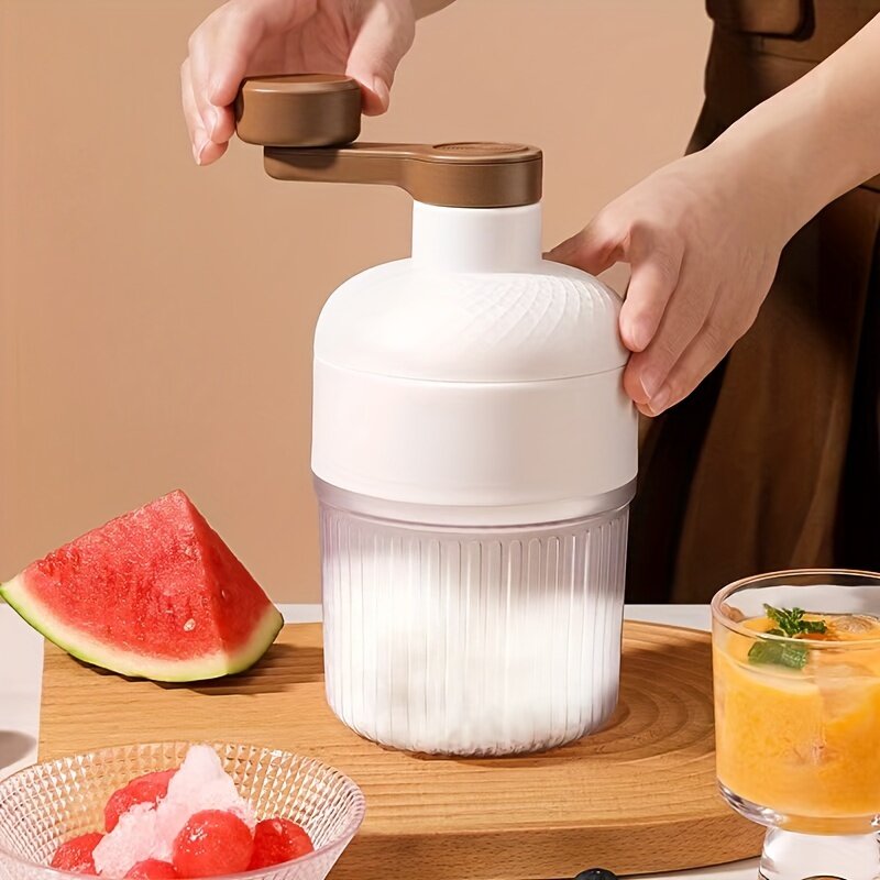 🧊Ice shaver, ice cream machine, manual portable ice crusher and ice shaver, with ice cube mold