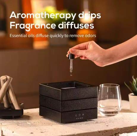 🔥280ml Flame Aroma Diffuser USB Air Humidifier Colorful Atmosphere Light and Remote Control Bonfire Essential Oil Aroma Diffuser